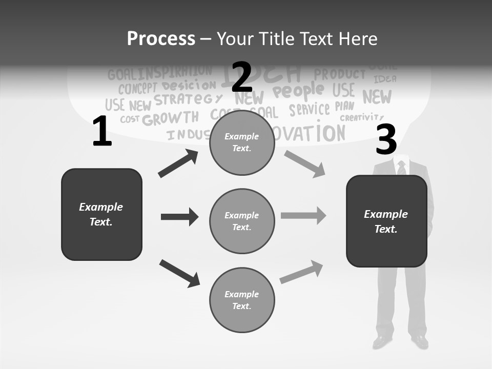Contemplation Leadership Young PowerPoint Template