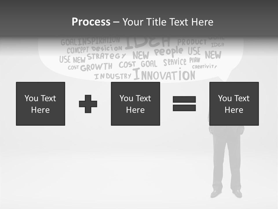 Contemplation Leadership Young PowerPoint Template