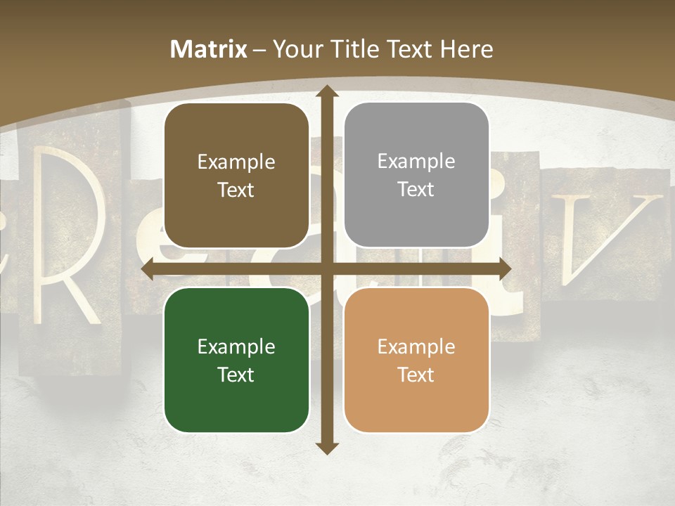 Traditional Type Word PowerPoint Template