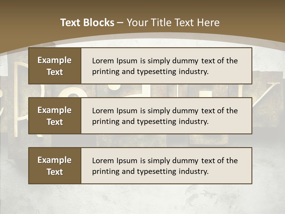 Traditional Type Word PowerPoint Template