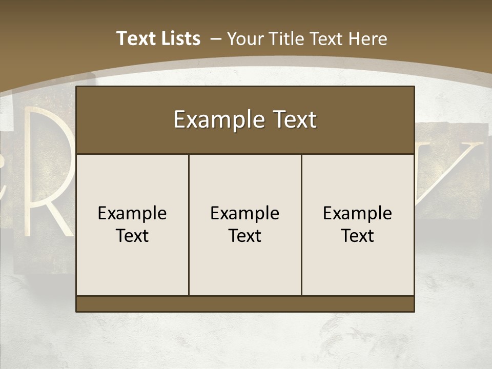 Traditional Type Word PowerPoint Template