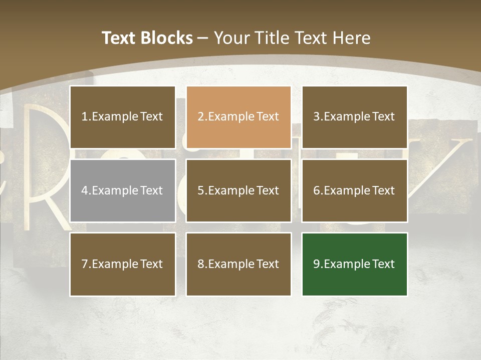 Traditional Type Word PowerPoint Template
