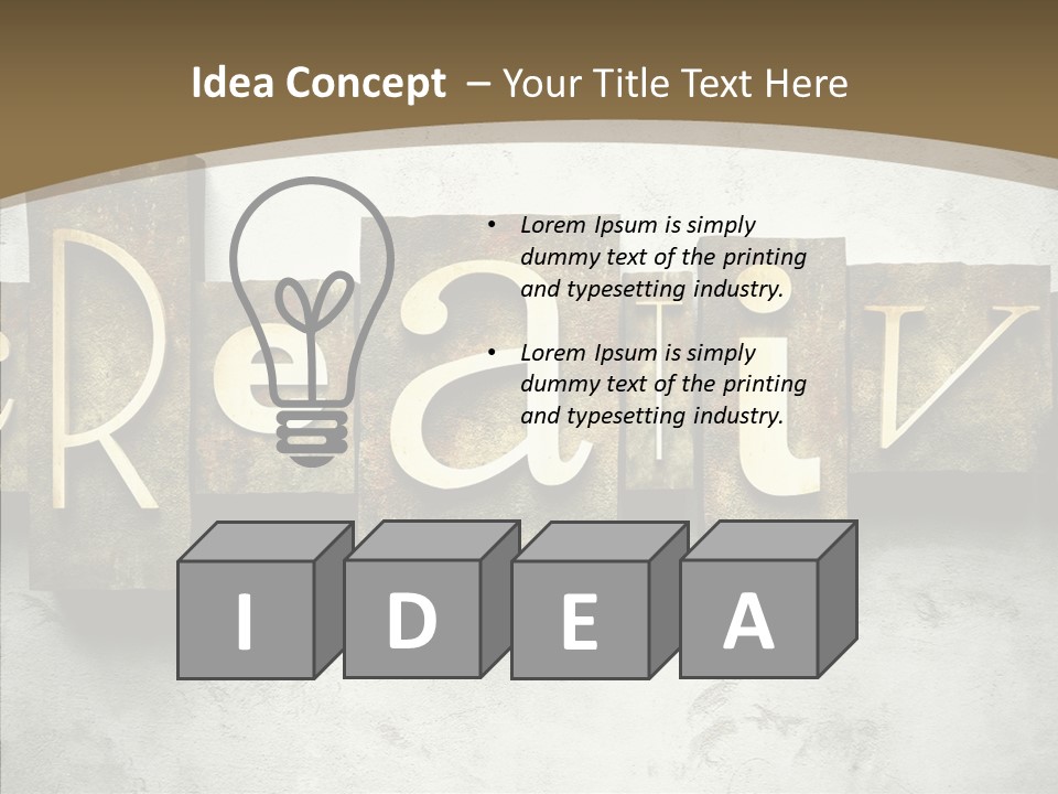 Traditional Type Word PowerPoint Template