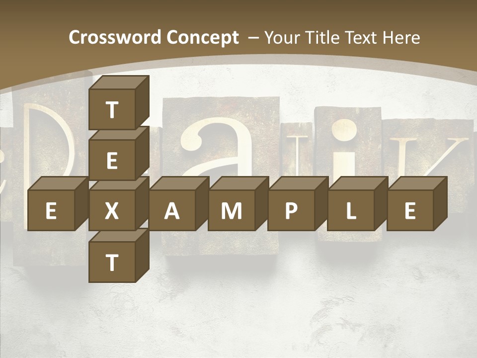 Traditional Type Word PowerPoint Template