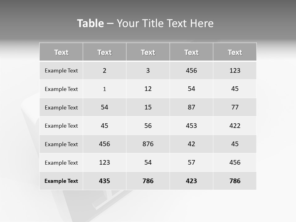 Design Render Reflection PowerPoint Template