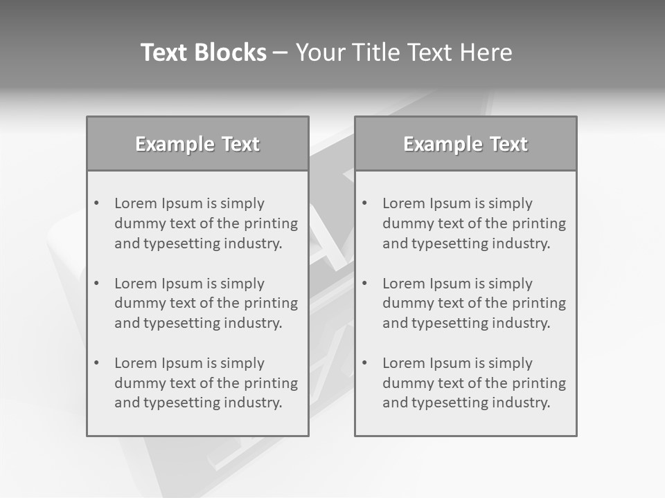 Design Render Reflection PowerPoint Template