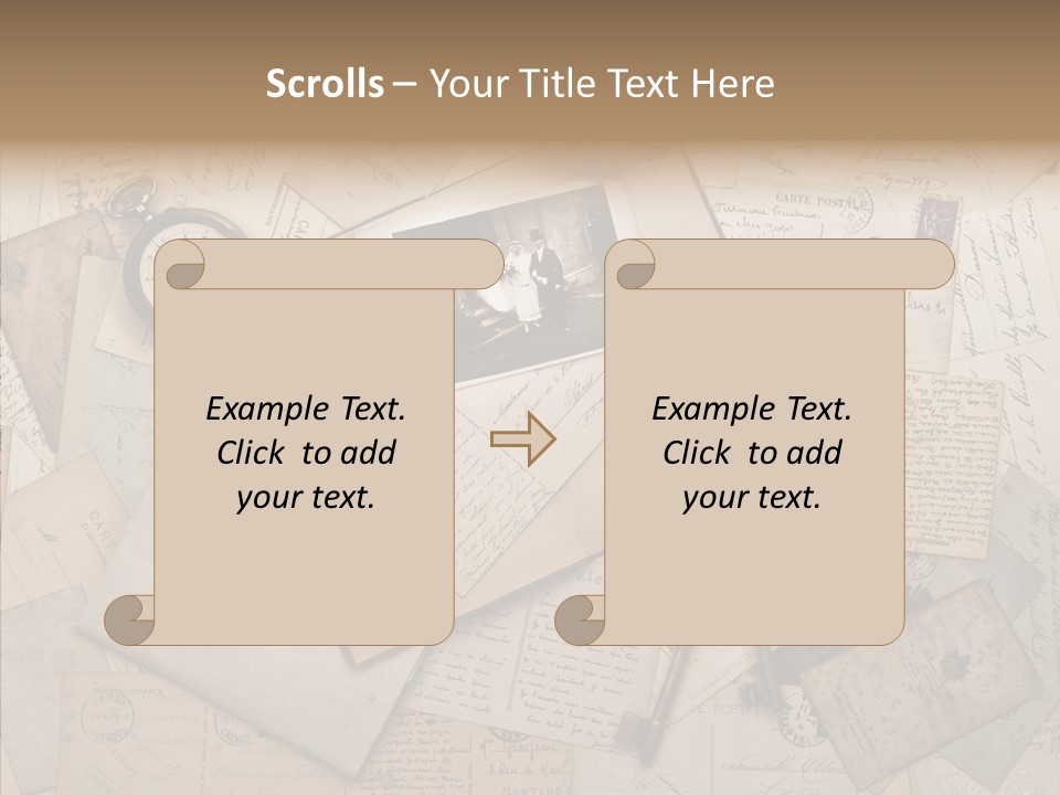 Couple Woman Ancient PowerPoint Template