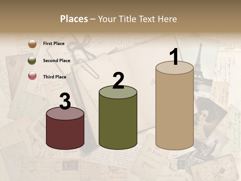 Shabby Paris Paper PowerPoint Template