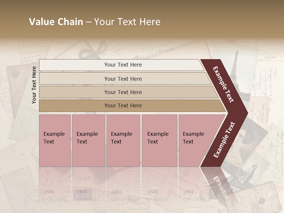 Shabby Paris Paper PowerPoint Template