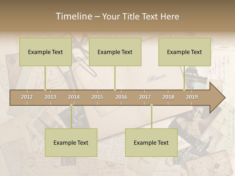Shabby Paris Paper PowerPoint Template