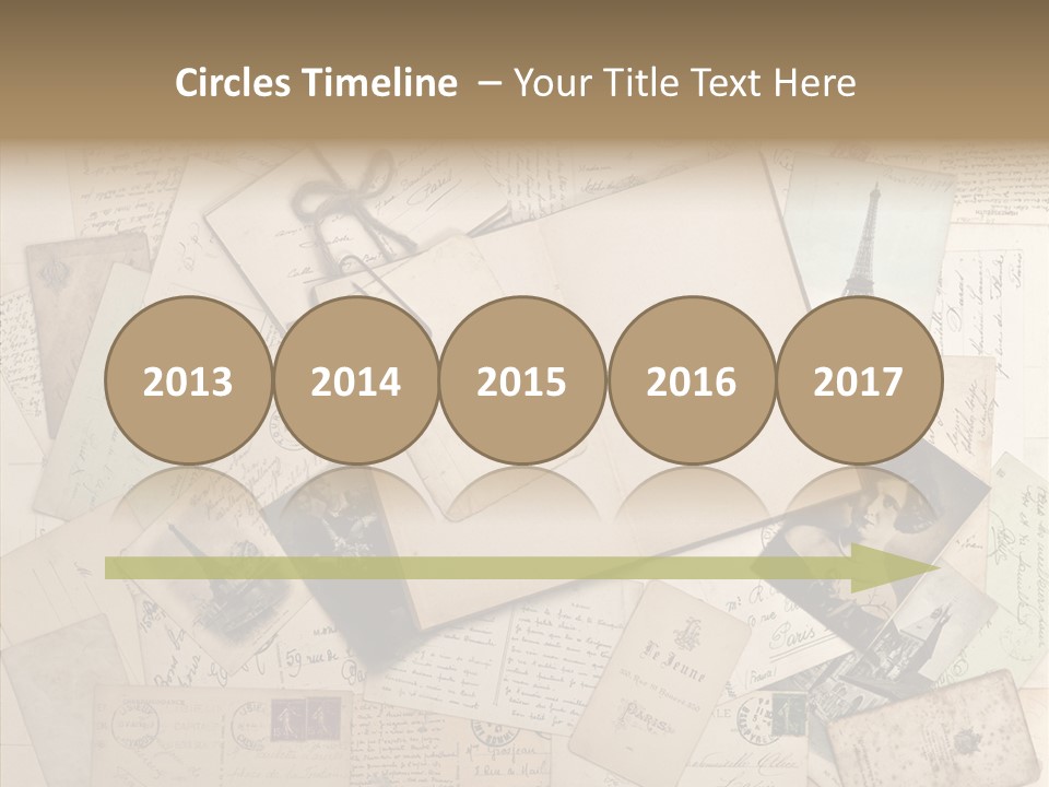 Shabby Paris Paper PowerPoint Template