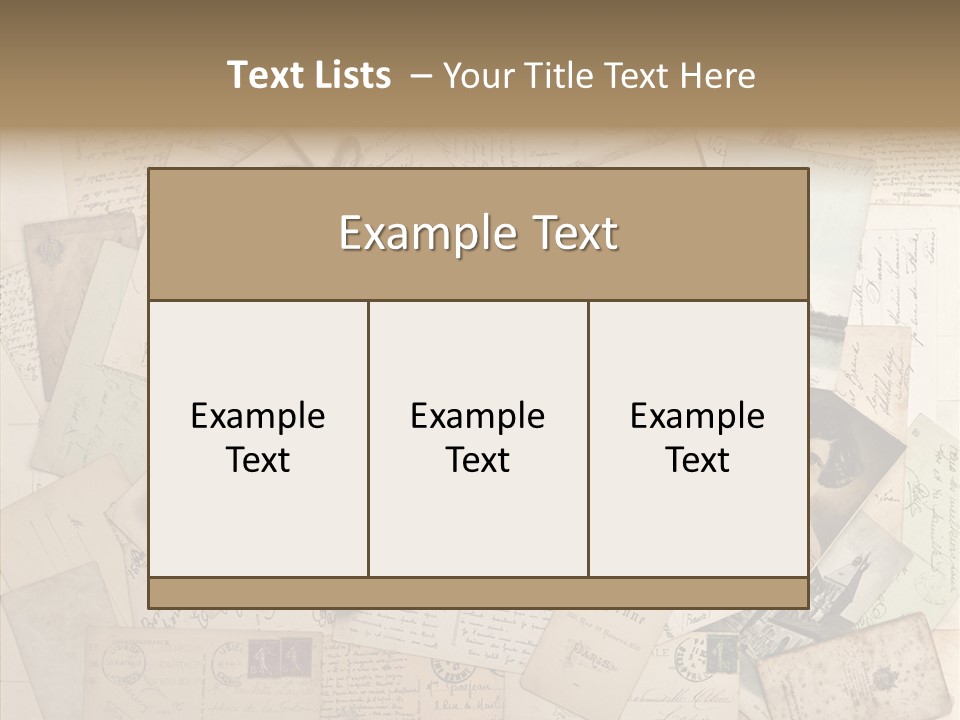Shabby Paris Paper PowerPoint Template