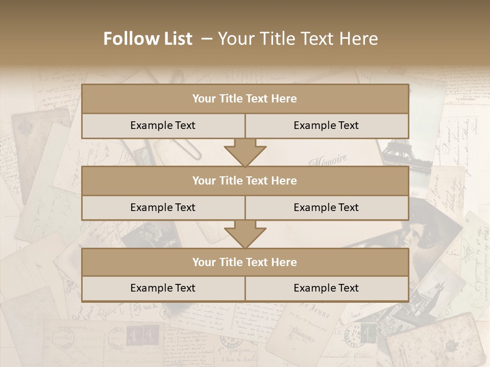 Shabby Paris Paper PowerPoint Template