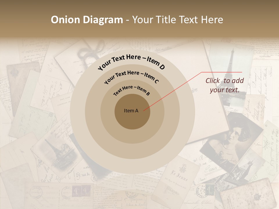 Shabby Paris Paper PowerPoint Template