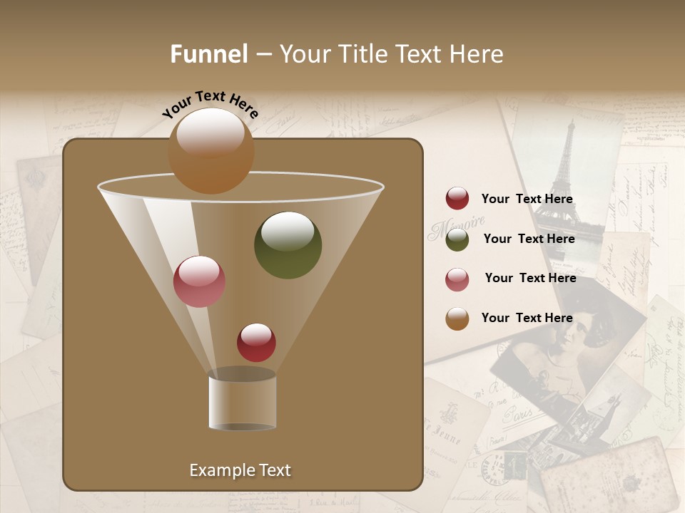 Shabby Paris Paper PowerPoint Template