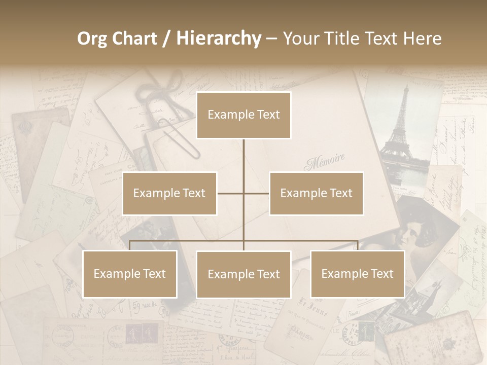 Shabby Paris Paper PowerPoint Template