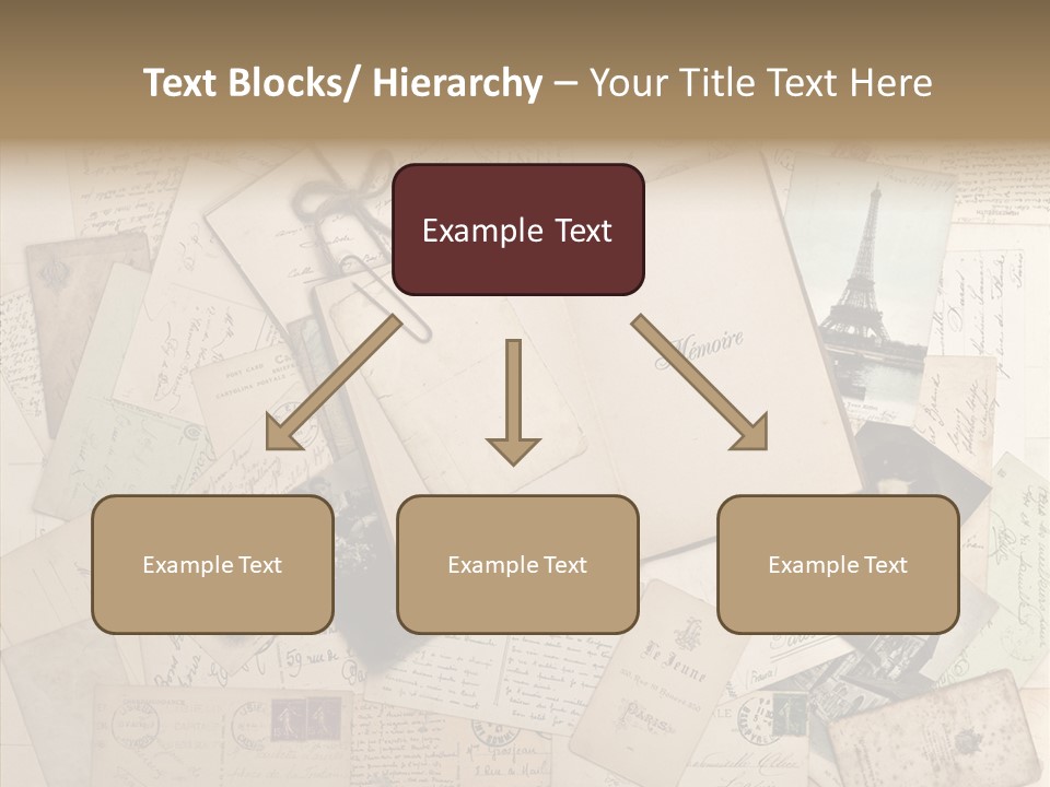 Shabby Paris Paper PowerPoint Template