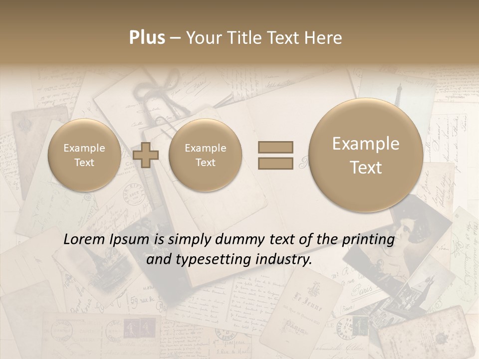 Shabby Paris Paper PowerPoint Template