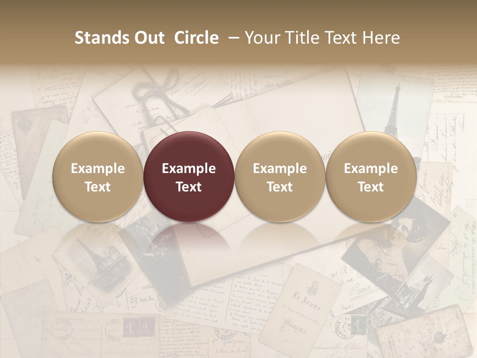 Shabby Paris Paper PowerPoint Template