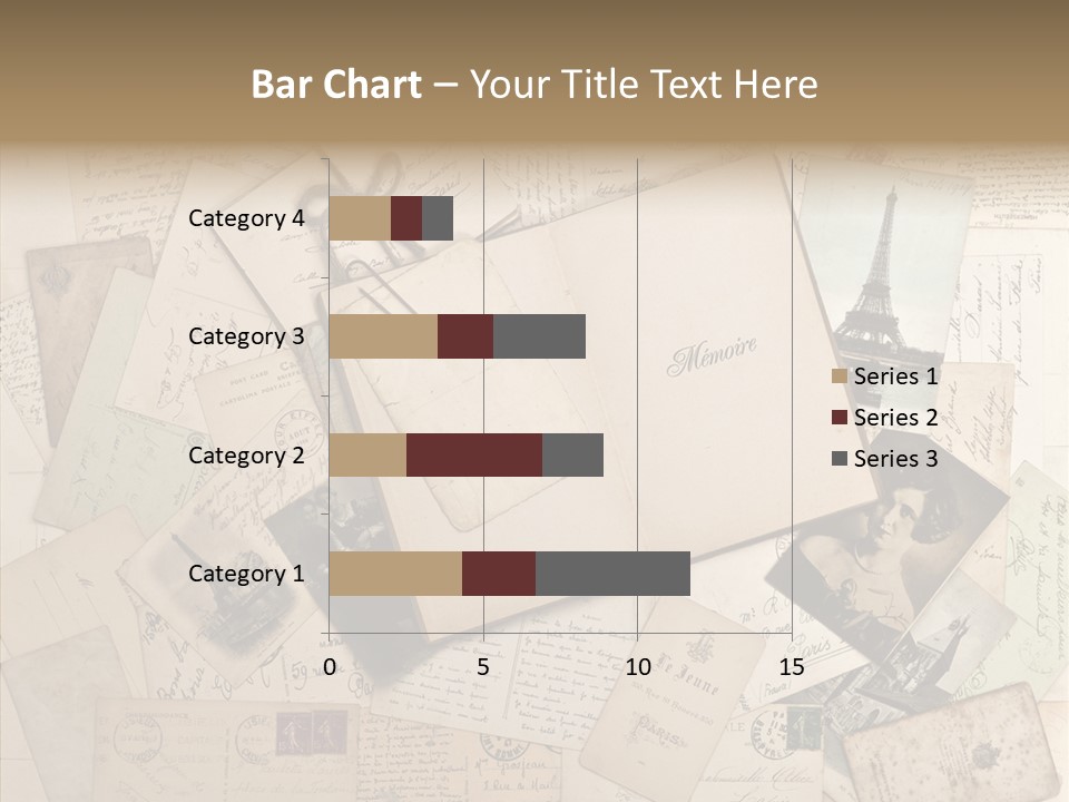 Shabby Paris Paper PowerPoint Template