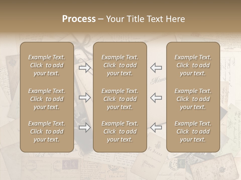 Shabby Paris Paper PowerPoint Template