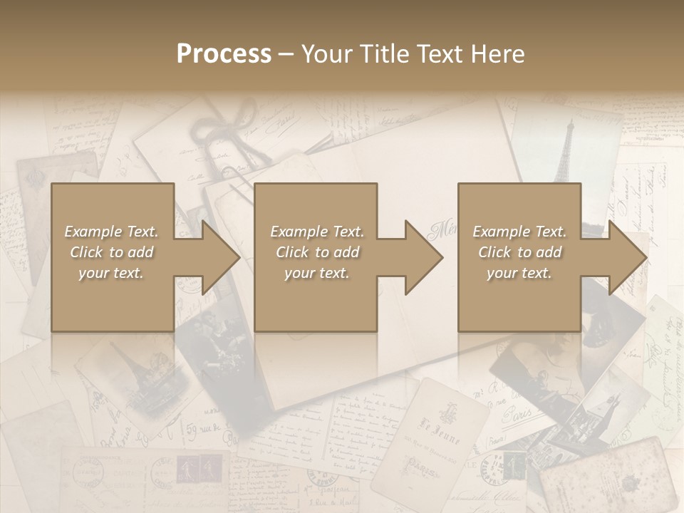 Shabby Paris Paper PowerPoint Template