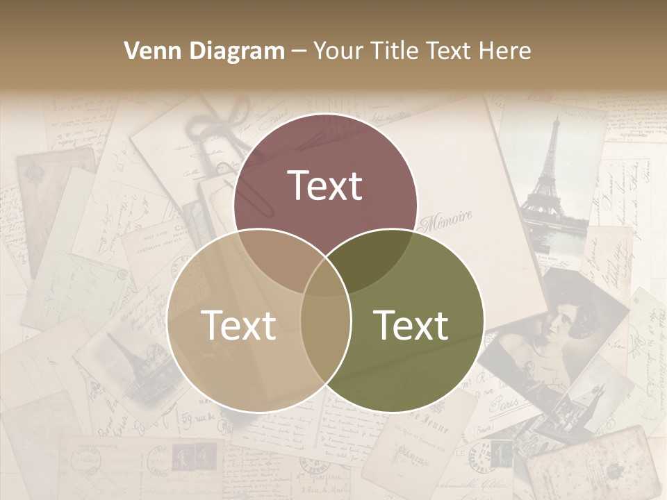 Shabby Paris Paper PowerPoint Template