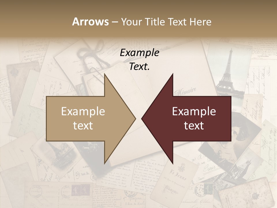 Shabby Paris Paper PowerPoint Template