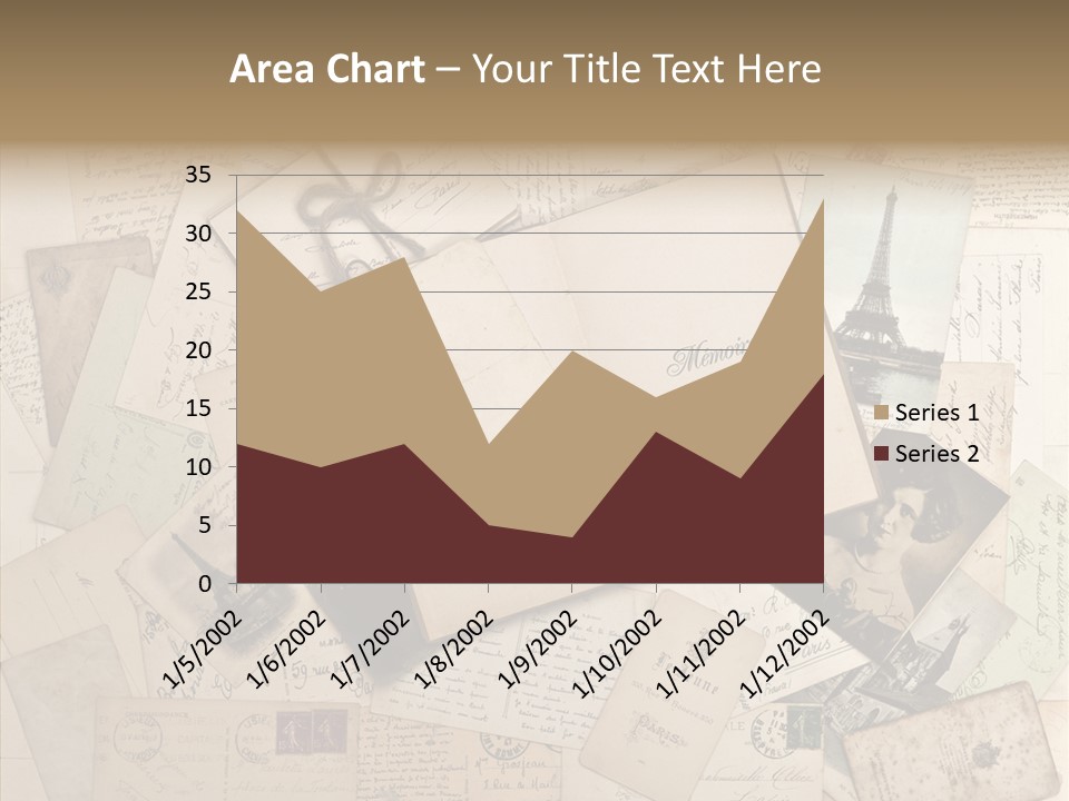 Shabby Paris Paper PowerPoint Template
