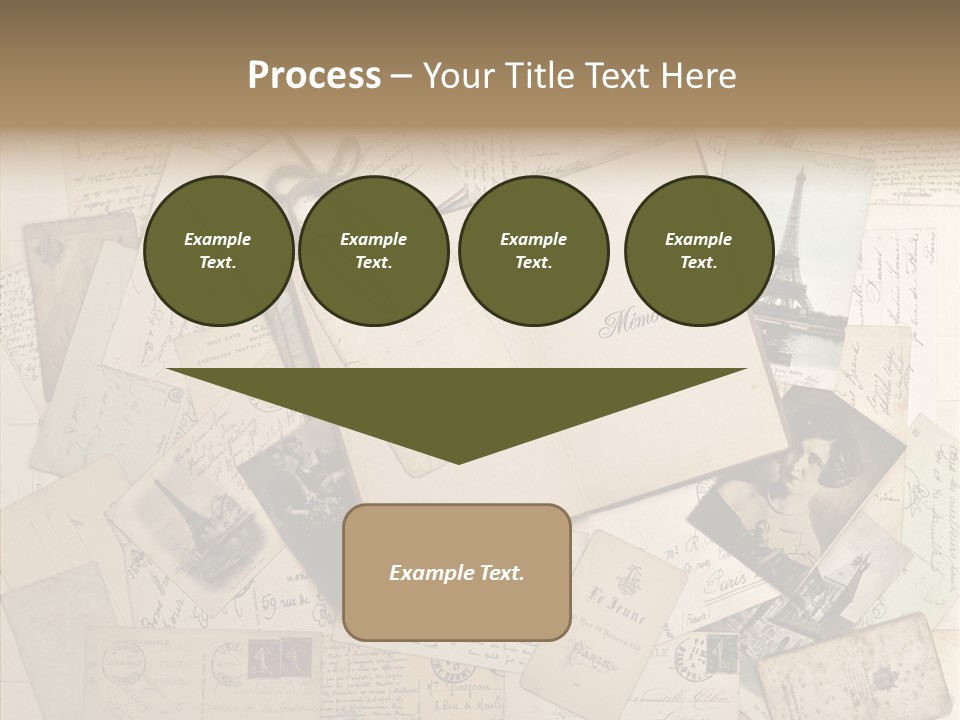 Shabby Paris Paper PowerPoint Template