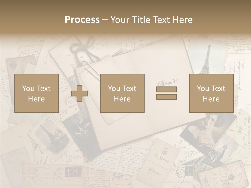 Shabby Paris Paper PowerPoint Template