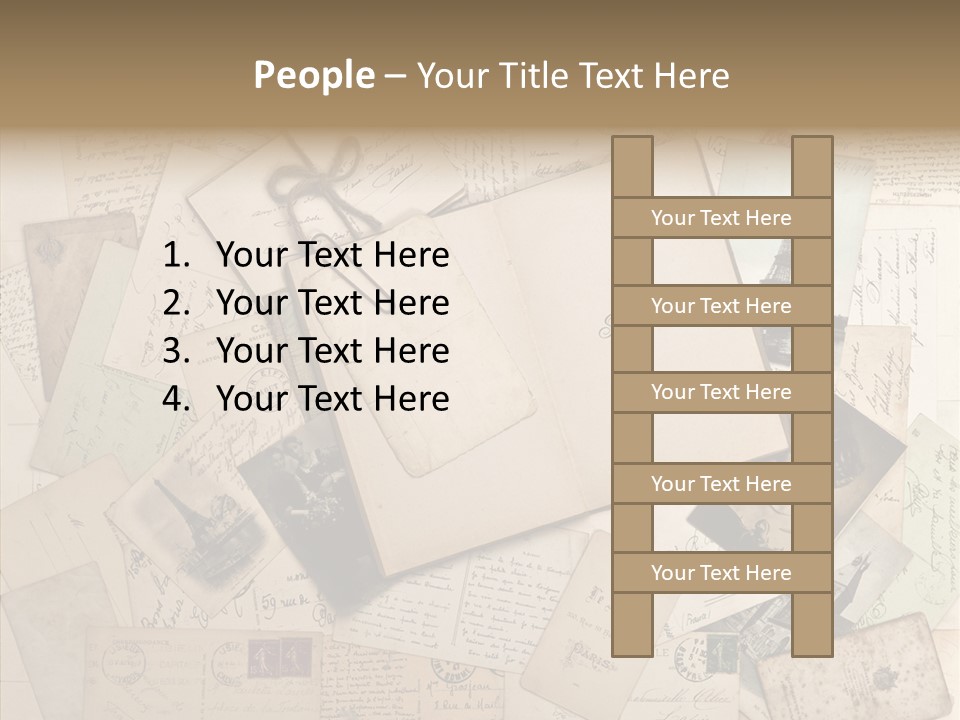 Shabby Paris Paper PowerPoint Template