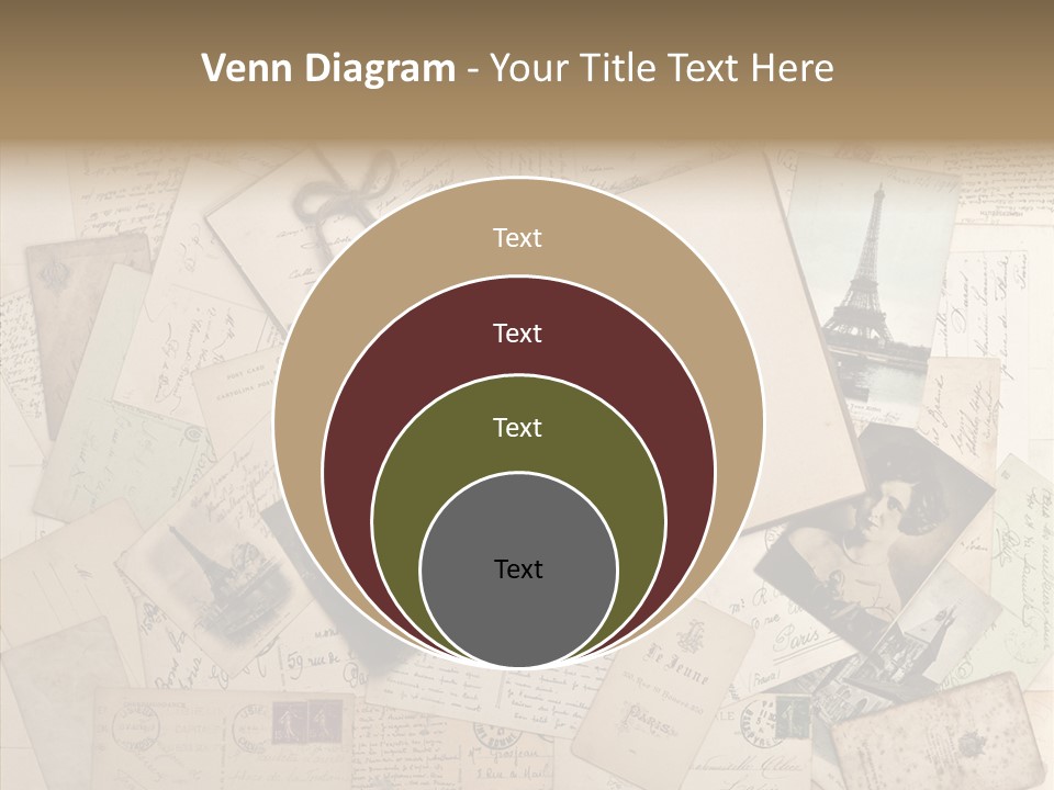 Shabby Paris Paper PowerPoint Template