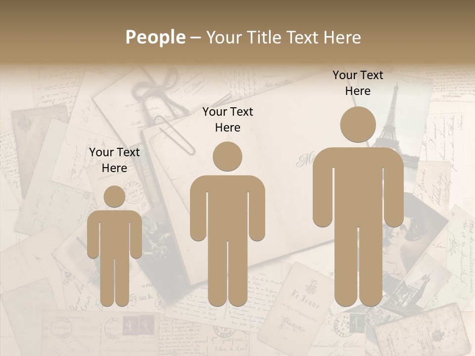 Shabby Paris Paper PowerPoint Template