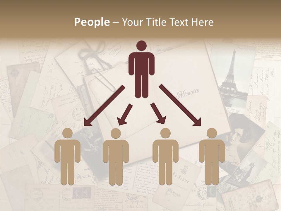 Shabby Paris Paper PowerPoint Template