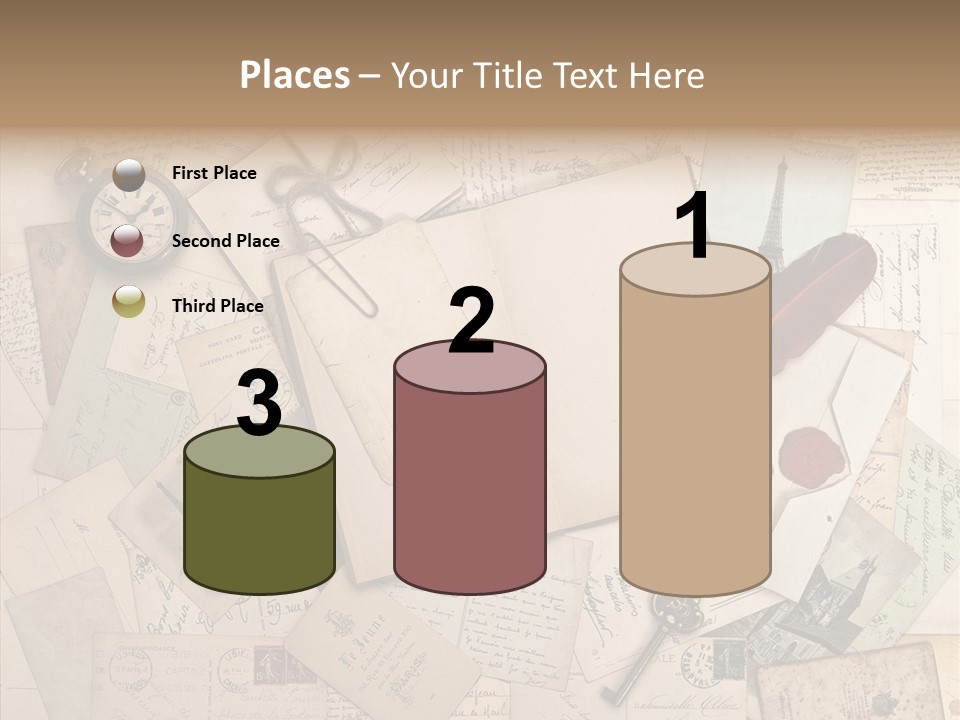 Blank Handwriting France PowerPoint Template