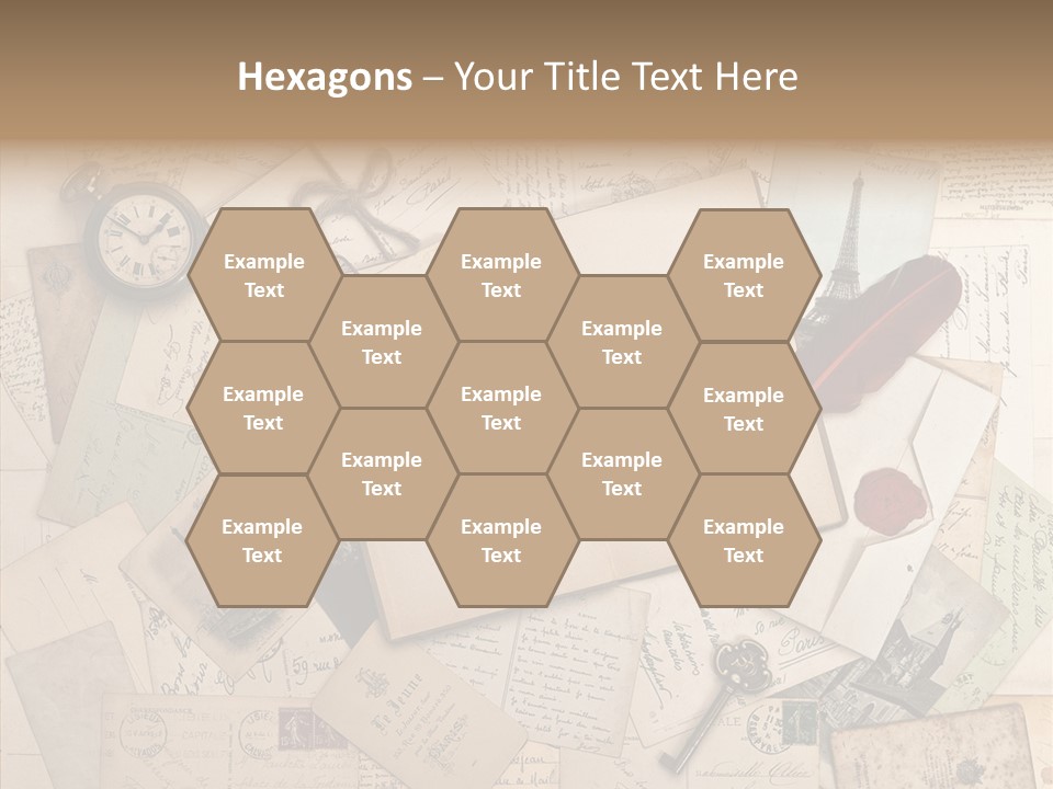 Blank Handwriting France PowerPoint Template