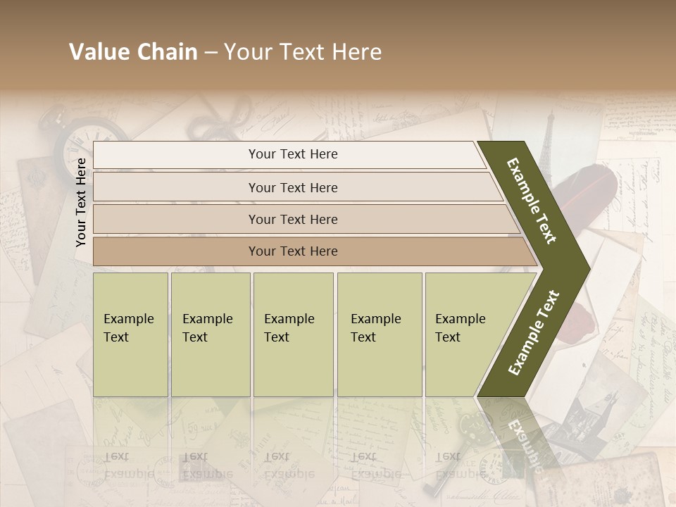 Blank Handwriting France PowerPoint Template
