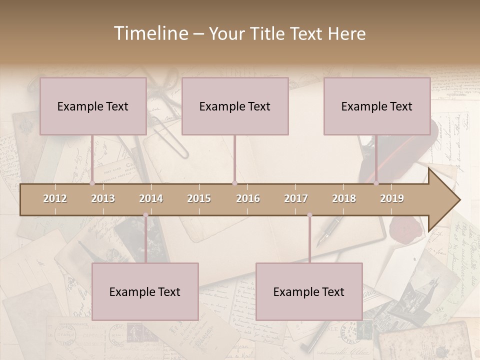 Blank Handwriting France PowerPoint Template