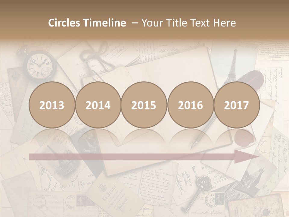 Blank Handwriting France PowerPoint Template