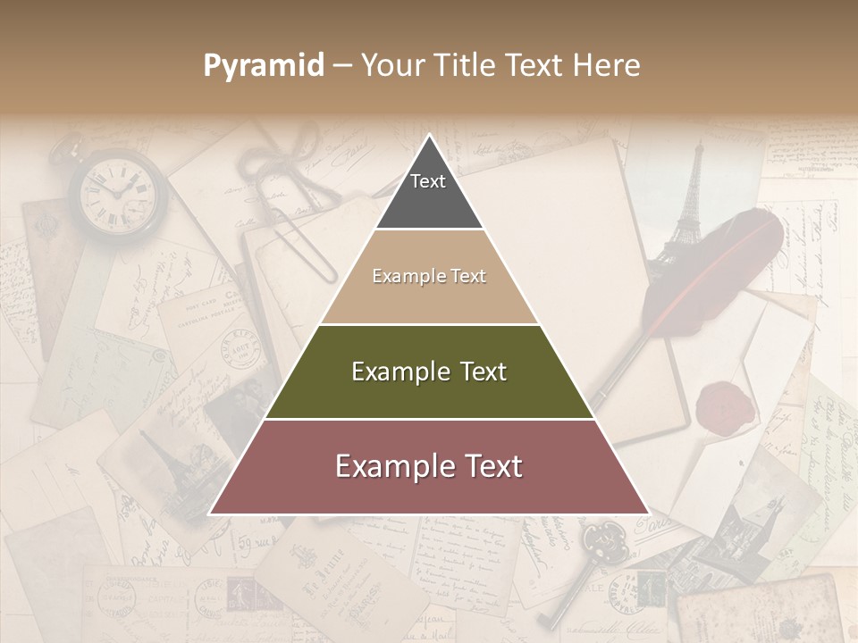 Blank Handwriting France PowerPoint Template