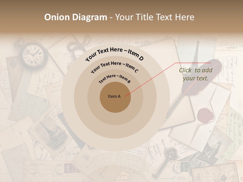 Blank Handwriting France PowerPoint Template