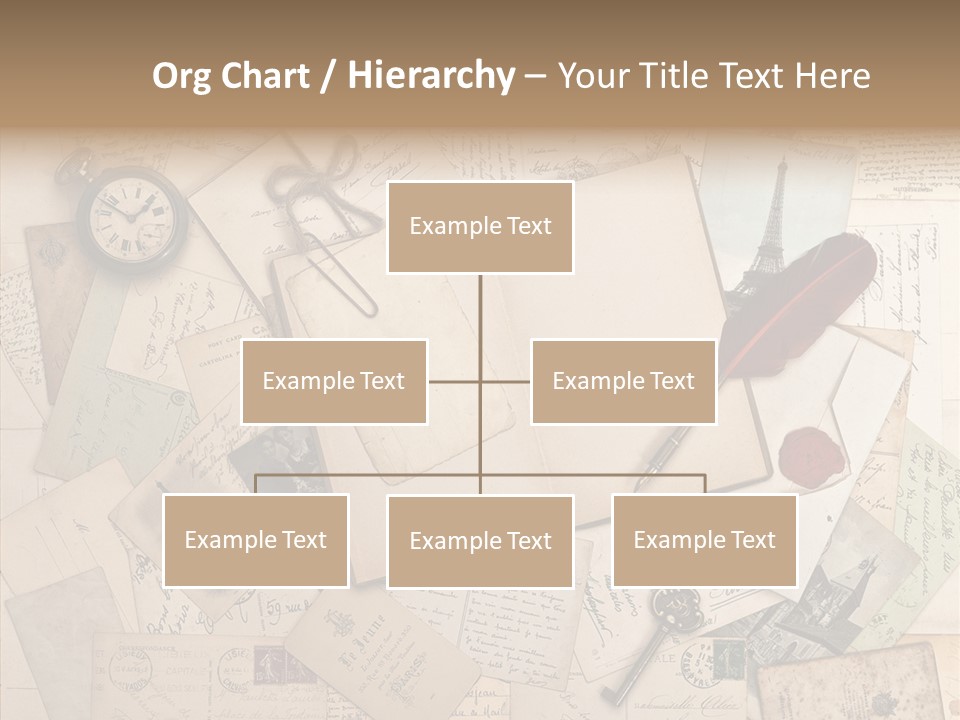 Blank Handwriting France PowerPoint Template