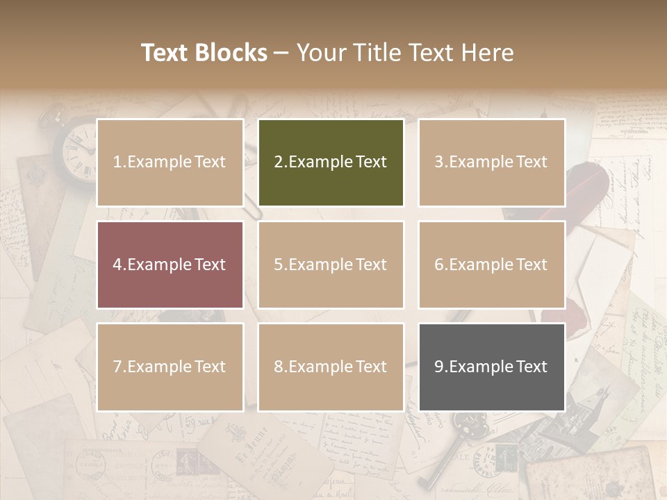 Blank Handwriting France PowerPoint Template