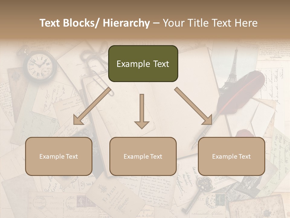 Blank Handwriting France PowerPoint Template