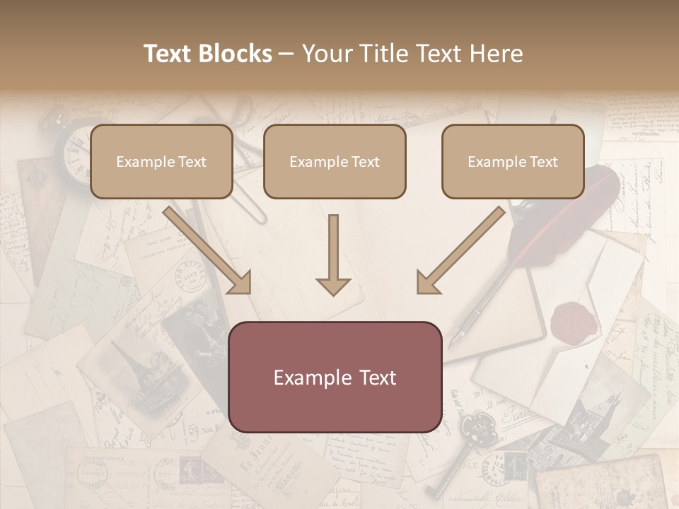 Blank Handwriting France PowerPoint Template