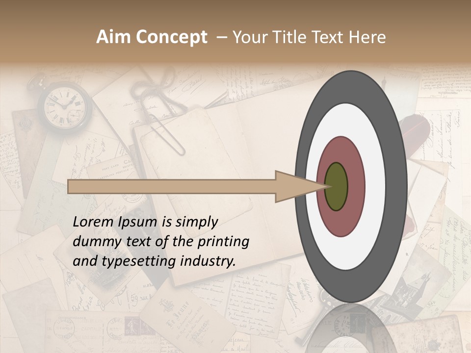 Blank Handwriting France PowerPoint Template