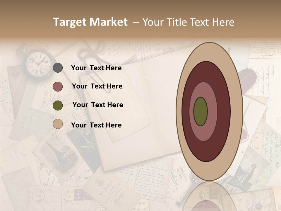 Blank Handwriting France PowerPoint Template