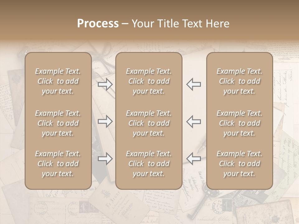 Blank Handwriting France PowerPoint Template