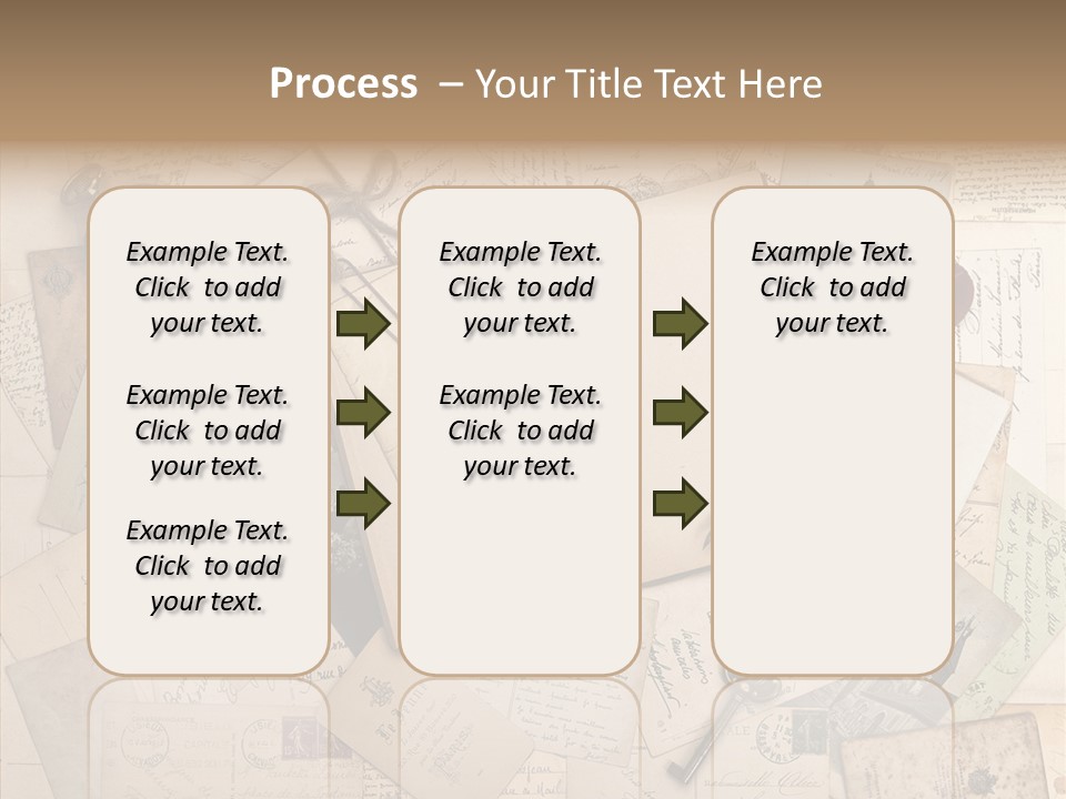 Blank Handwriting France PowerPoint Template